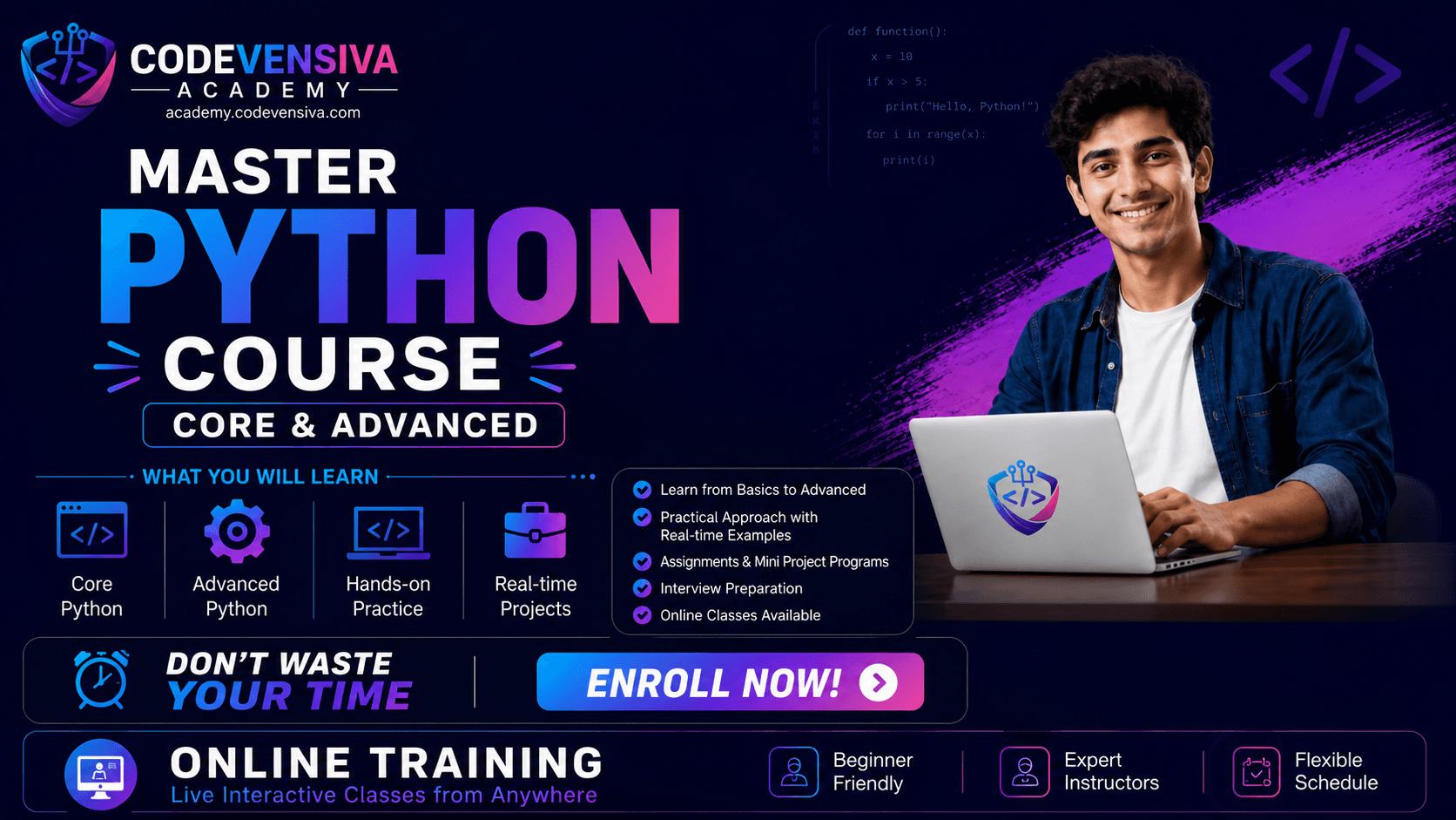 Master Python Course core & Advance